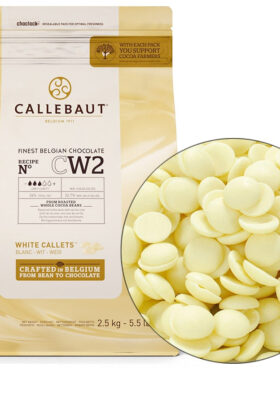 Белый шоколад Callebaut 28% (3 капли)  для торта, ганаша, крема, украшения, выравнивания, покрытия торта, подтеков