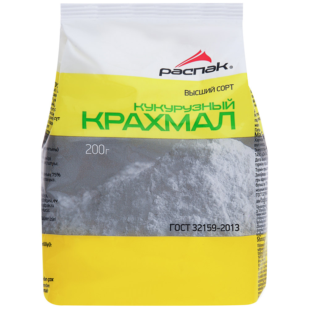 Купить крахмал кукурузный для торта, крема, выпечки, блинов, заварного крема, панировки, теста, низкие цены с доставкой Крахмал кукурузный для торта, крема, выпечки и др.