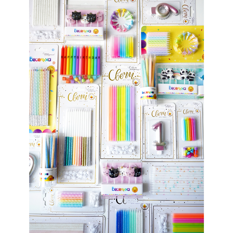 Купить красивые свечи праздничные для детей и взрослых на украшения торта Красивые свечи праздничные для украшения торта