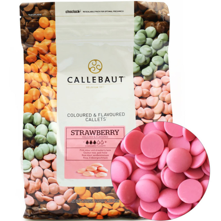 Шоколад клубничный Callebaut Strawbery 35,8